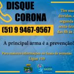 Secretaria da Saúde lança o Disque-Corona