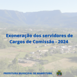 Exoneração dos servidores de Cargos de Comissão – 2024
