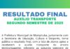 LISTA FINAL DE ALUNOS APTOS A RECEBEREM O AUXÍLIO TRANSPORTE PARA O ENSINO TÉCNICO/SUPERIOR, REFERENTE AO SEGUNDO SEMESTRE DE 2025