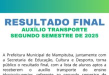 LISTA FINAL DE ALUNOS APTOS A RECEBEREM O AUXÍLIO TRANSPORTE PARA O ENSINO TÉCNICO/SUPERIOR, REFERENTE AO SEGUNDO SEMESTRE DE 2025