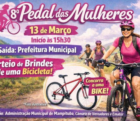 Prefeitura promove o 8º Pedal das Mulheres com sorteio de bicicleta e brindes