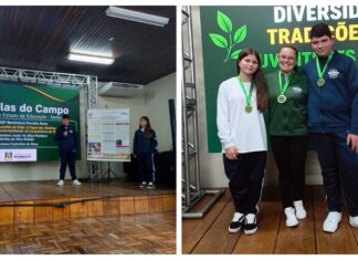 Estudantes da Escola Estadual Martimiano Ferreira Alves apresentam projeto sobre abelhas nativas na Expointer